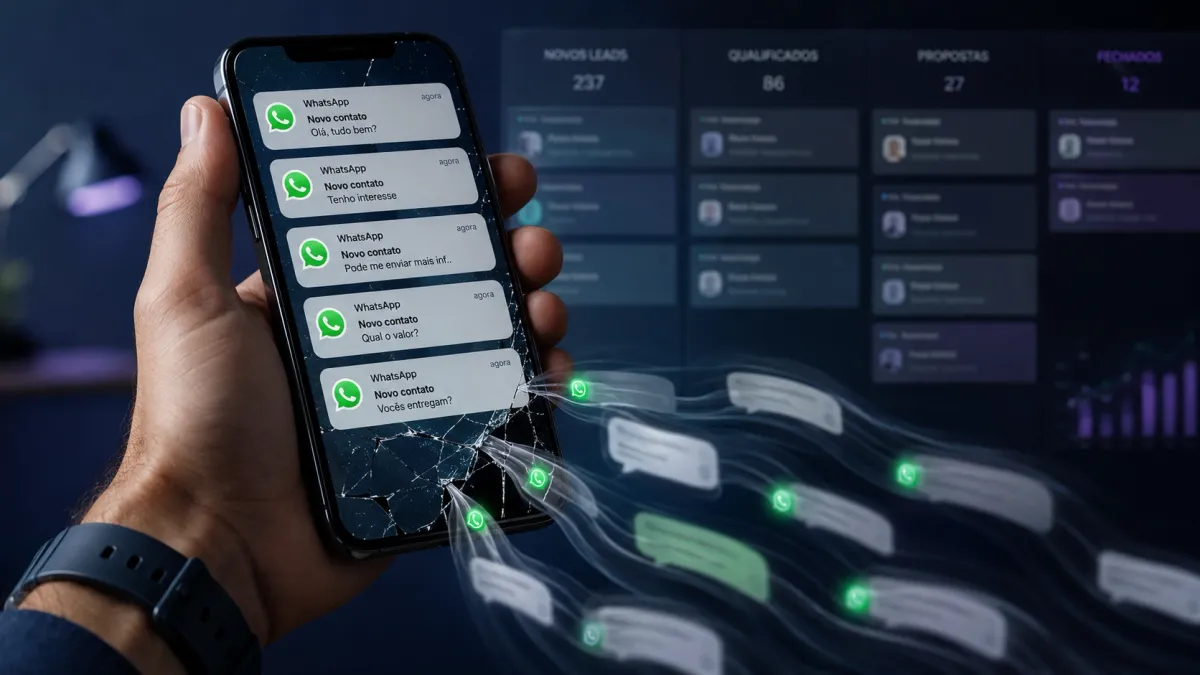 Seu WhatsApp recebe contatos, mas sua empresa perde vendas: 9 vazamentos invisíveis no atendimento