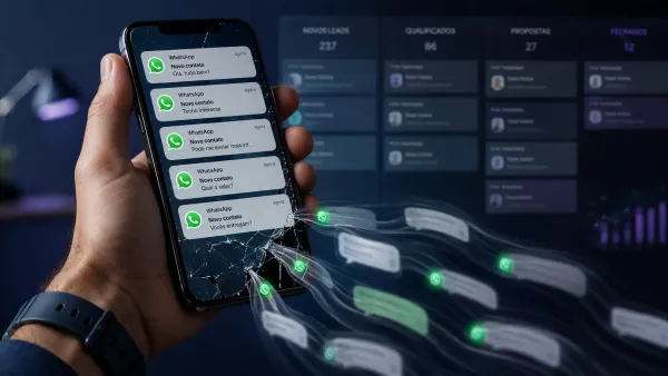 Seu WhatsApp recebe contatos, mas sua empresa perde vendas: 9 vazamentos invisíveis no atendimento